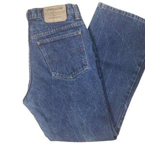 JORDACHE Vintage Mom Jeans High Rise Relaxed Fit Straight Leg Dark Wash14